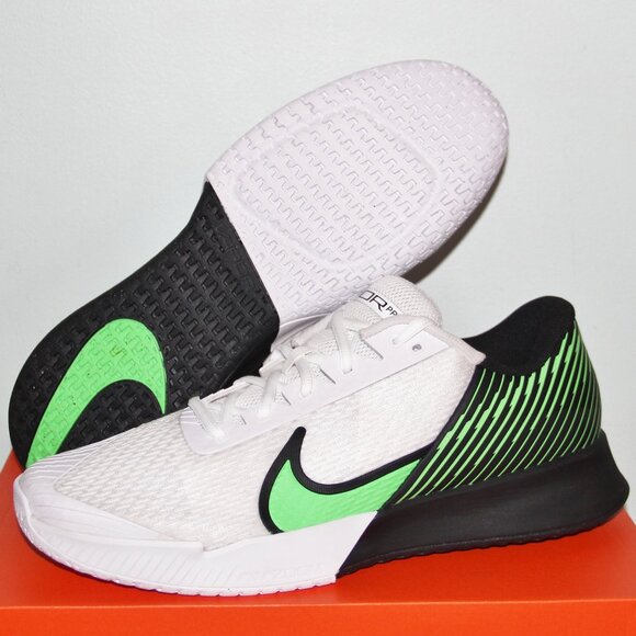 Nike Court Air Zoom Vapor Pro 2 HC Tennis Shoes Mens 11.5 White Green main image 6